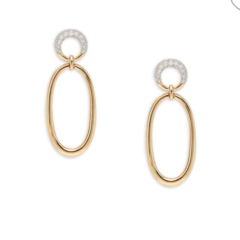 ISO 14K Yellow Gold & 0.19 TCW Diamond Dangle Earrings (do not buy)